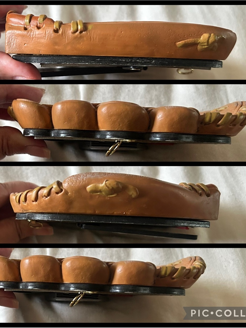 Seattle Mariner Jay Buhner’s Autograph in Small (4x4) Brown Leather Glove Frame - Picture 7 of 16